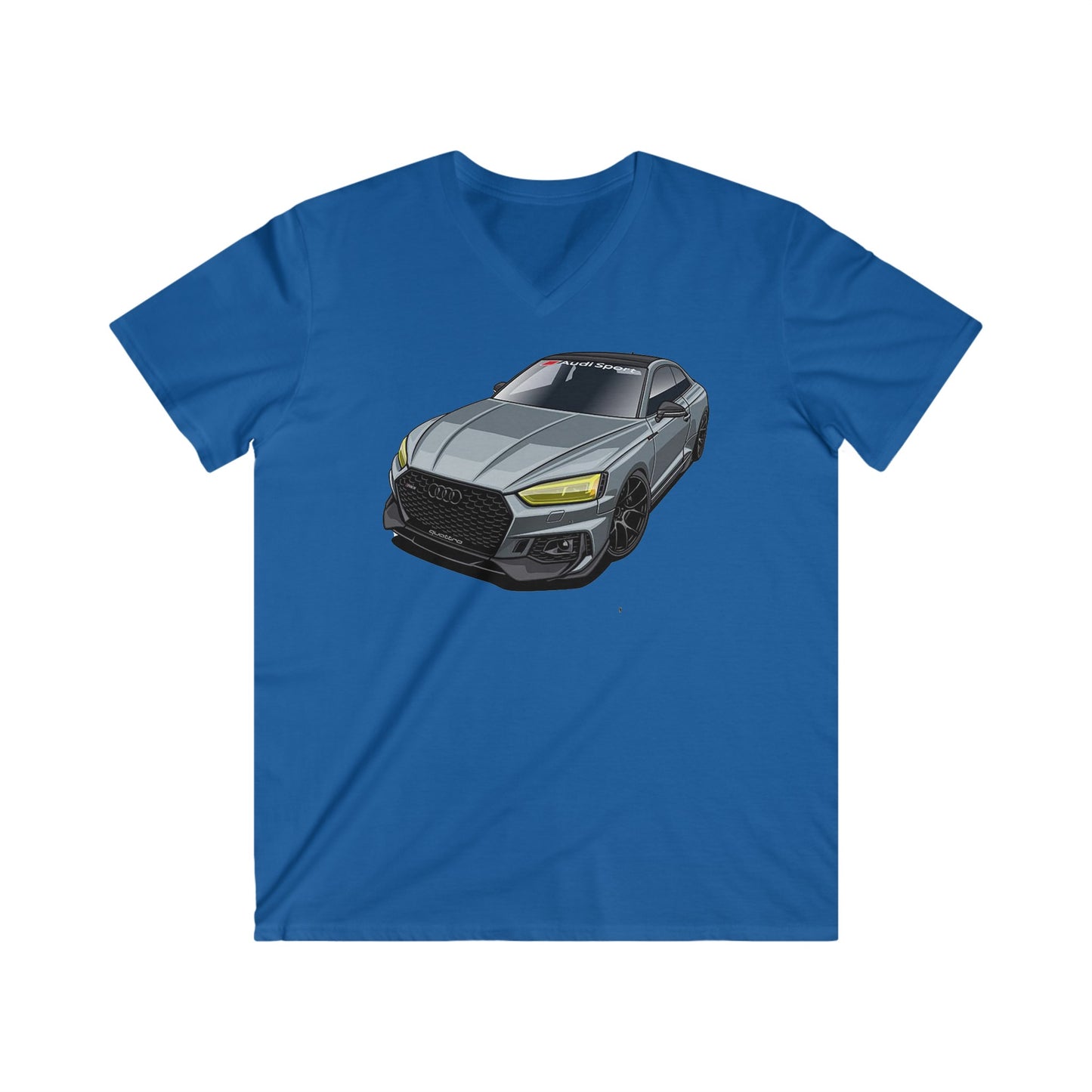 Audi Fitted V-Neck Short Sleeve Tee
