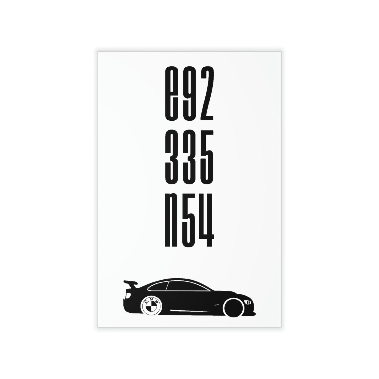 BMW E92 Wall Decals