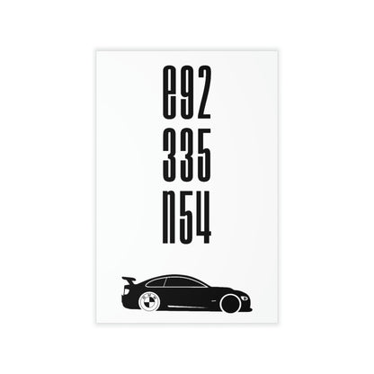BMW E92 Wall Decals