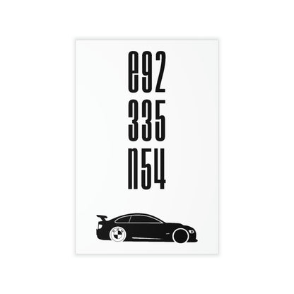 BMW E92 Wall Decals