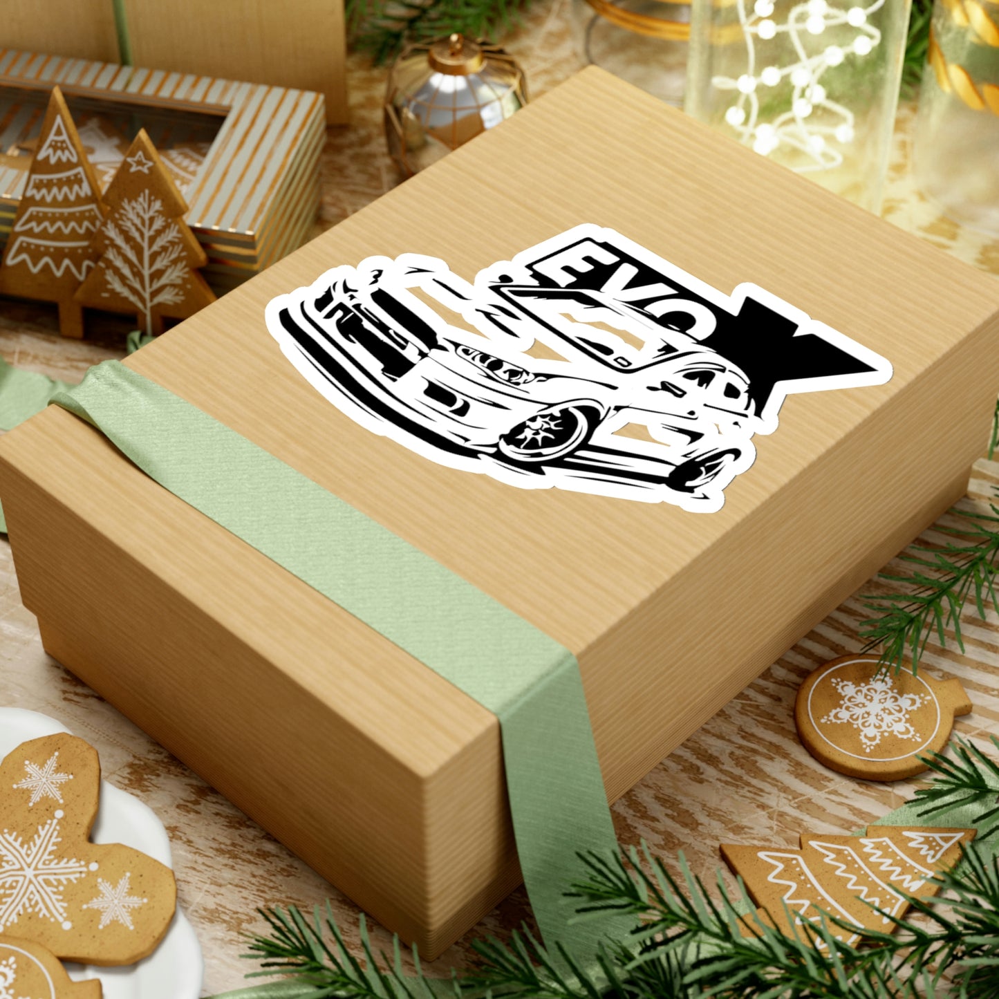 Lancer Black Kiss-Cut Stickers