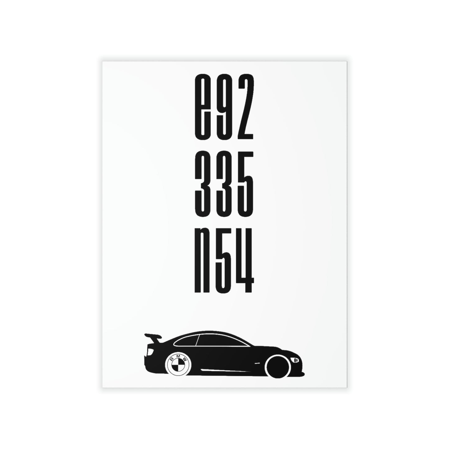 BMW E92 Wall Decals