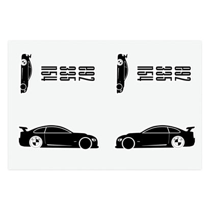 BMW E92 Sticker Sheets