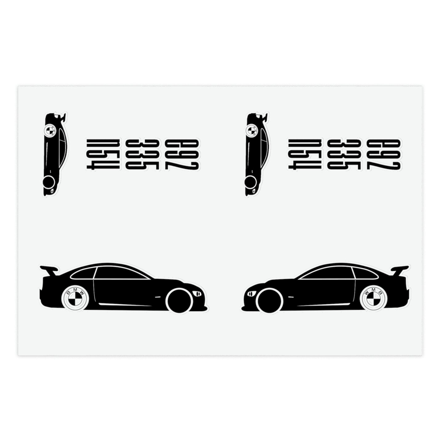 BMW E92 Sticker Sheets