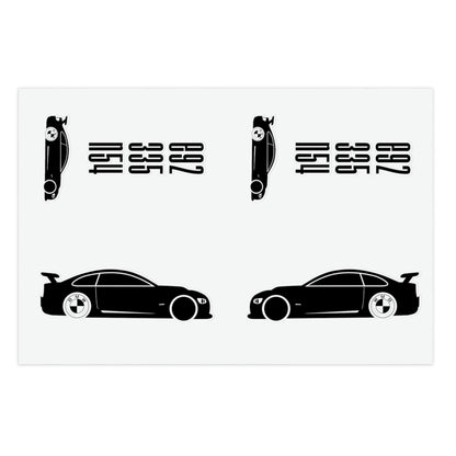 BMW E92 Sticker Sheets